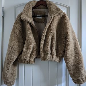 Crop Teddy Jacket